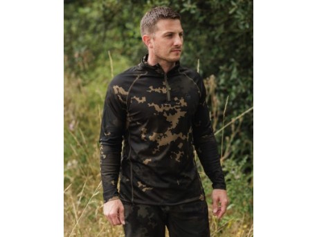 Korda Kool UPF Zip Jersey Dark Kamo 