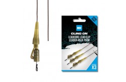 Nash Ready Tied Leadcore Lead Clip Leader 75cm