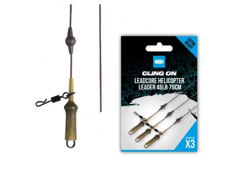 Nash Ready Tied Leadcore Helicopter Leader 75cm